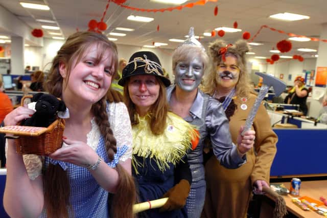 Sunderland City Council staff at the Doxford International Contact Centre in 2013.  Dressed as characters from the Wizard of Oz were, left to right; Elizabeth Stule, Anne Loadman, Kathryn Stule and Christine Brace.