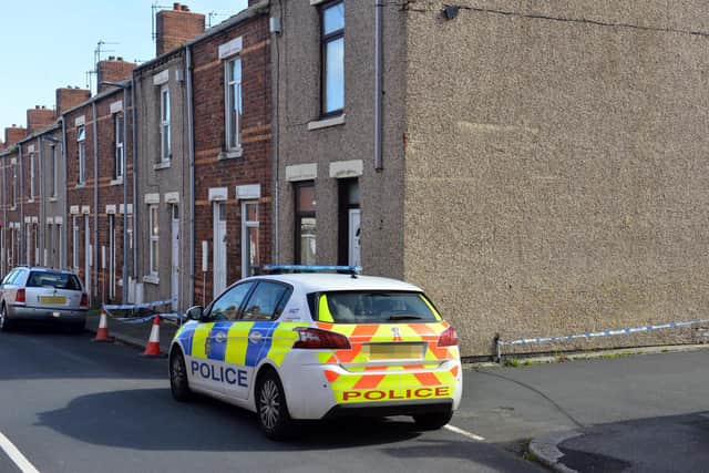 Police carried out searches in the village as part of the investigation into the death of John Littlewood on Third Street, Blackhall Colliery.