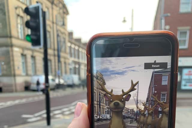 The augmented reality trail follows the success of the Halloween event