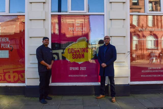 Elahi Amin (right) of the new My Delhi, Borough Road, Sunderland with executive chef Gaurav Dayal.