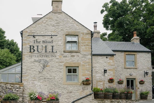 Built in the 12th century and with views of the Peak District hills, The Blind Bull serves modern cuisine. The Michelin Guide states: "The concise menu offers refined classics with a focus on flavour and a great selection for vegetarians."