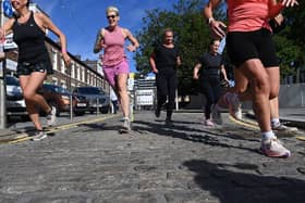 Runners during Sunderland's first Garden Active Games.