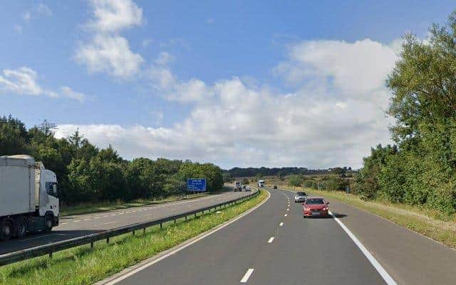 The collision happened on the A194 in Washington. Image copyright Google Maps.