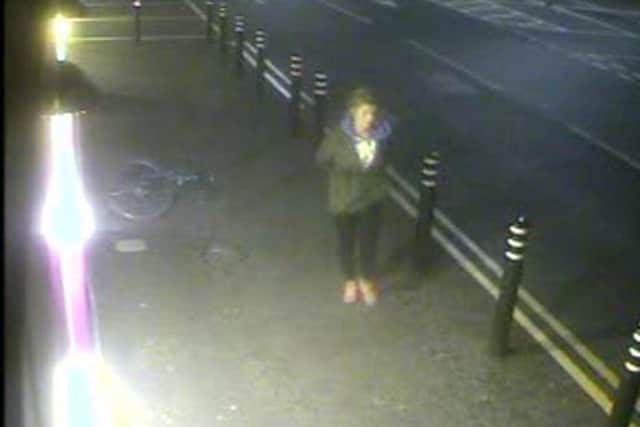 Northumbria Police detectives hope this woman can help as they investigate the damage caused to the cash machine.
