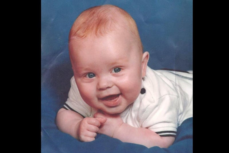 Falkirk area musician Craig Eddie as a baby. Contributed.