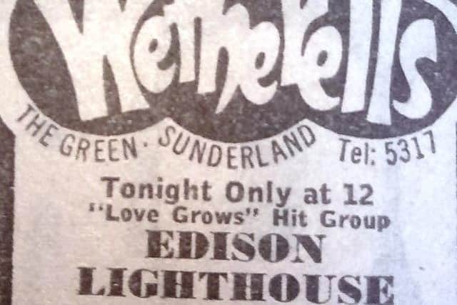 Edison Lighthouse came to Wetherells in 1970. They were famous for their hit single Love Grows.