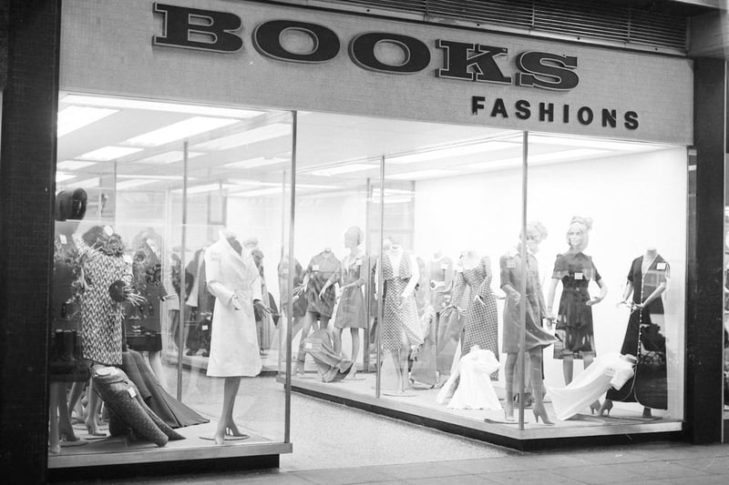 A 1970 view of Books Fashions which was in the Middleton Grange Shopping Centre.