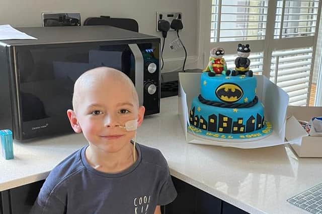 Oliver Maw's family have been raising funds for a vaccine which could prevent the cancer from returning