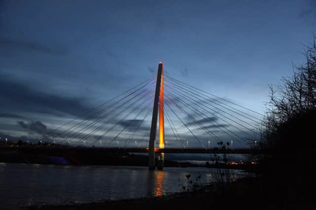 The Northern Spire Bridge has become a new landmark structure for the city
