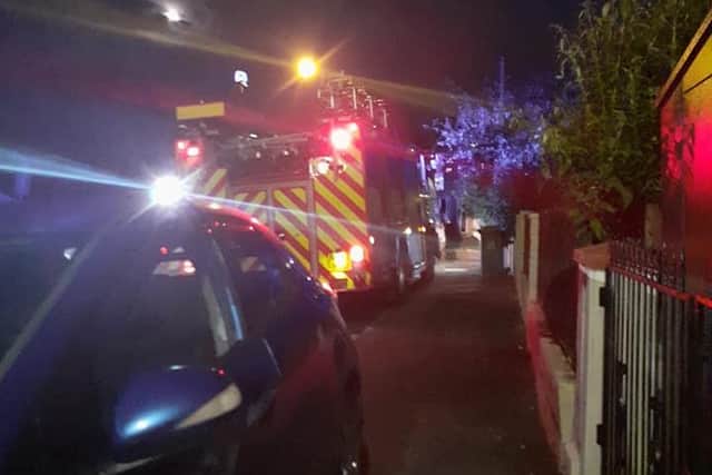 Emergency services were called to Rosedale Terrace late on Thursday evening. Picture by Mary Cartwright