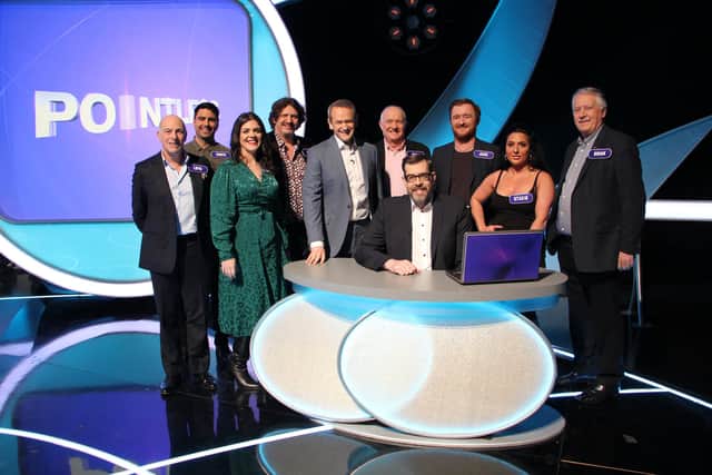 The food celebrity special of Pointless. BBC/Endemol Shine UK Ltd t/a Remarkable Television Production/Sam Shepherd