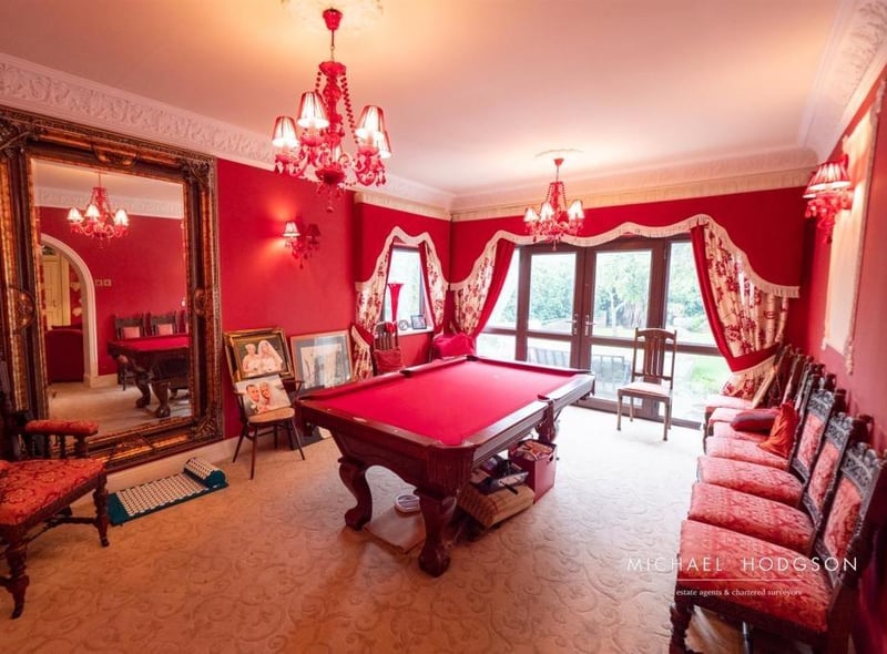 The games room leads to the garden.