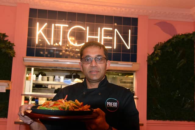 Head chef and food development manager Mohan Abraham.