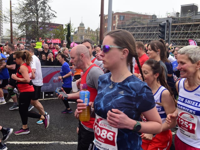 The start of the Sunderland City Runs 2023 10k race