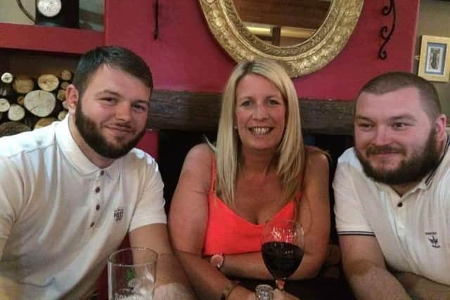 Dan Turnbull pictured with mum Karen, who also sadly died in 2020, and brother Andy.