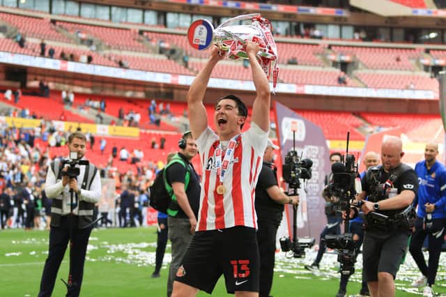 Visitors can lift the League One play offs trophy
