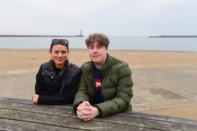Ethan and Hannah James from Northern Ireland were spotted at Roker. Hannah is a student at Sunderland University.