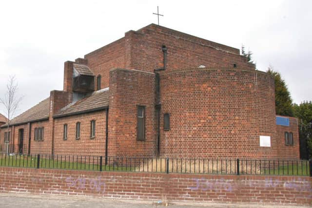 The Good Shepherd church which can be seen in the cine footage.
