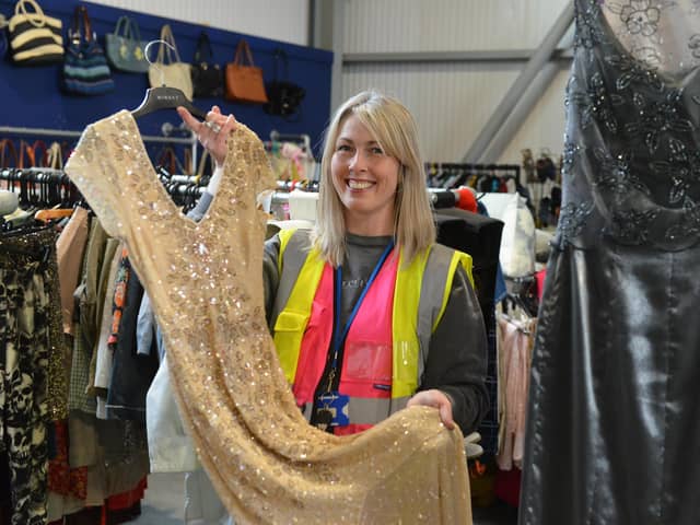 Revive Sunderland is giving away free prom dresses. Manager Donna Scott.