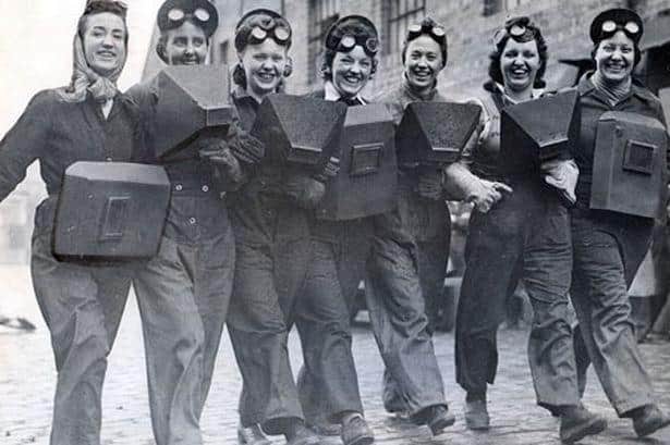 Hundreds of women worked in Sunderland's shipyards during the war