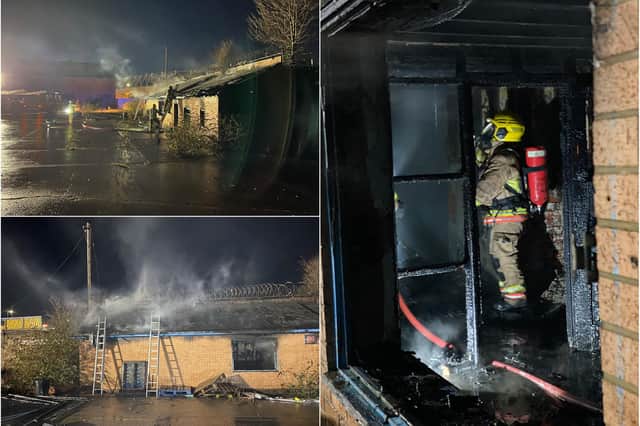 Photos show the extend of the damage caused by the fire.