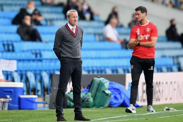 Charlton Athletic boss Lee Bowyer and assistant Johnnie Jackson