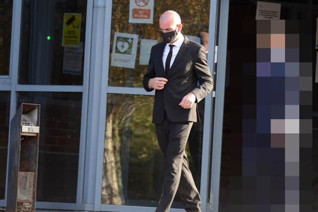 Darron Gibson leaves South Tyneside Magistrate's Court with overturned drive ban