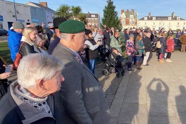Members of the public at the Seaham Armistice Day Parade