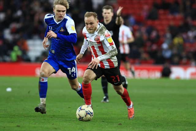 Alex Pritchard playing for Sunderland against Doncaster. Picture by Martin Swinney