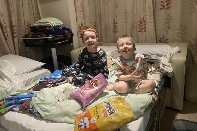 Beth's sons have been greatly supported by St Benedict's Hospice in Ryhope who hosted movie nights for them, and much more