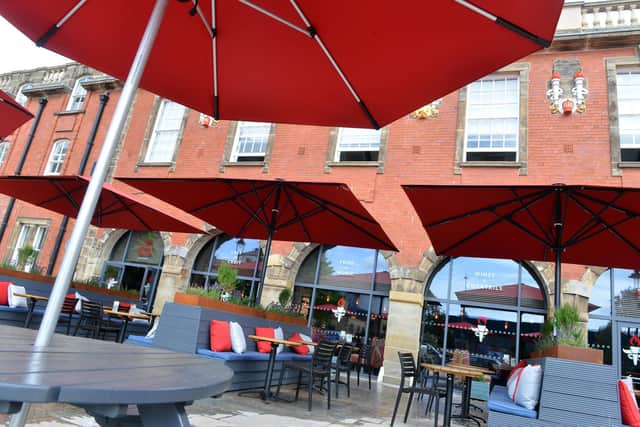 New outdoor seating area at The Engine Room, Fire Station.