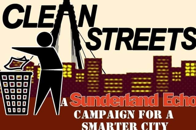 The Echo's Clean Streets campaign logo. 
