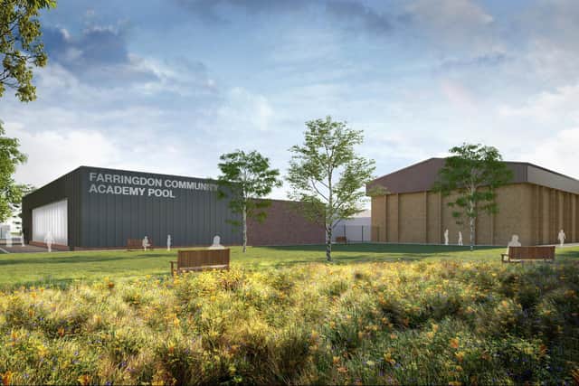 CGI images of how new buildings at Farringdon Community Academy could look Credit: Ryder Architecture.