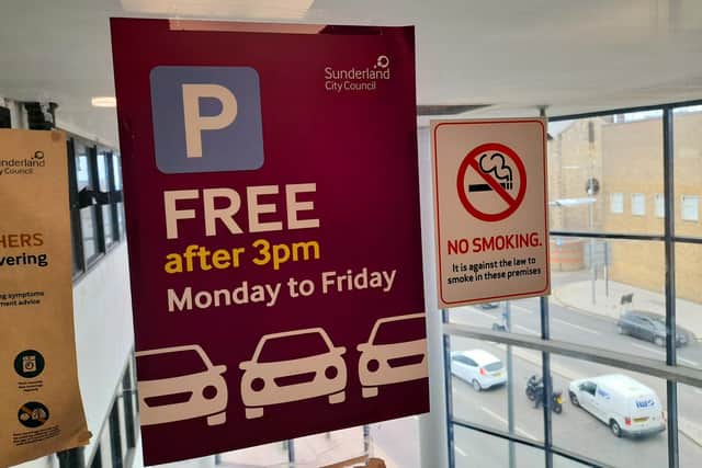 The parking offer available to the city's drivers.