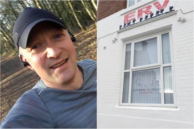 Steven Hudak is running then Coniston trail marathon for Veterans in Crisis Sunderland