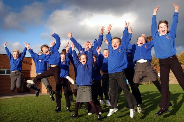 It was 20 years ago when these Year 6 pupil celebrated the news that the school was getting a new sports hall.