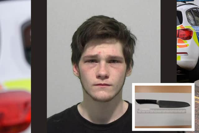 Thomas Eastwood, 19, was jailed after admitting assault, possessing a knife and coercive behaviour