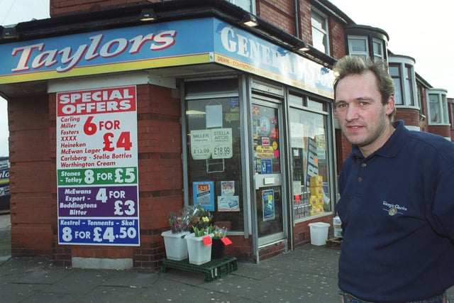 Garry Taylor at Taylor's Store, Park Road Blackpool