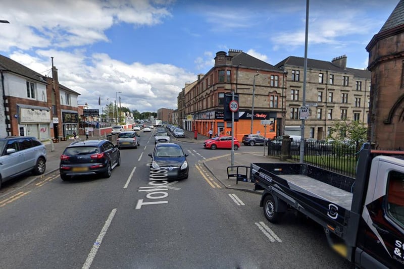 Tollcross in Glasgow recorded eight new cases in the last seven days. This area has a population of 4,052.
