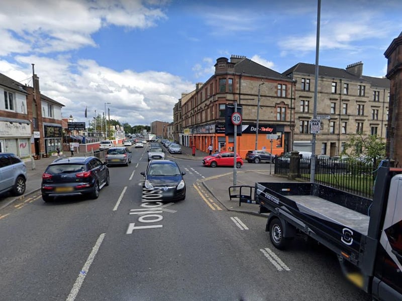 Tollcross in Glasgow recorded eight new cases in the last seven days. This area has a population of 4,052.