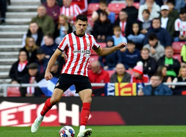 Danny Batth playing for Sunderland in the Championship.
