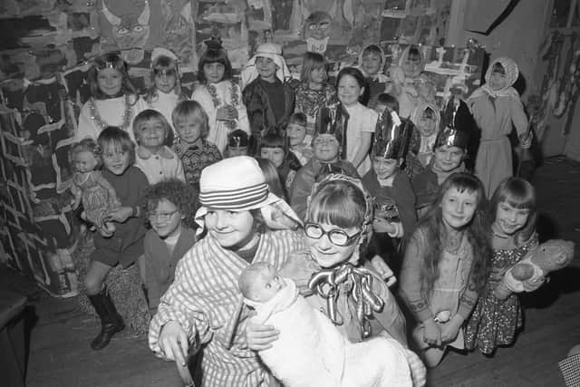Lambton School's Nativity in 1974.