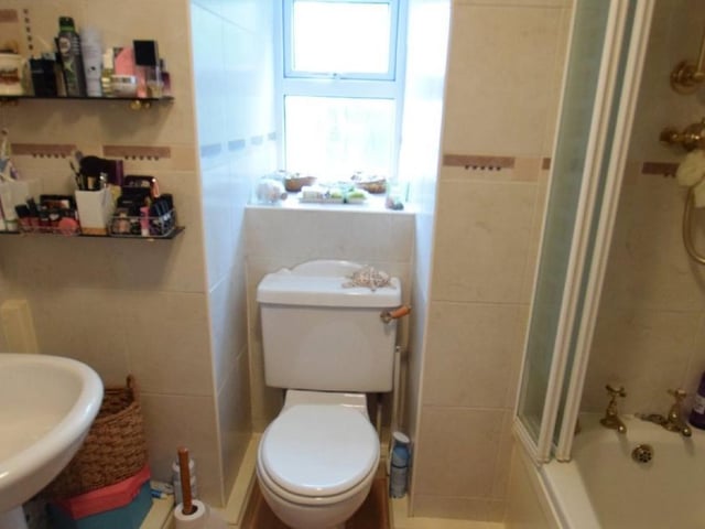 The downstairs bathroom.