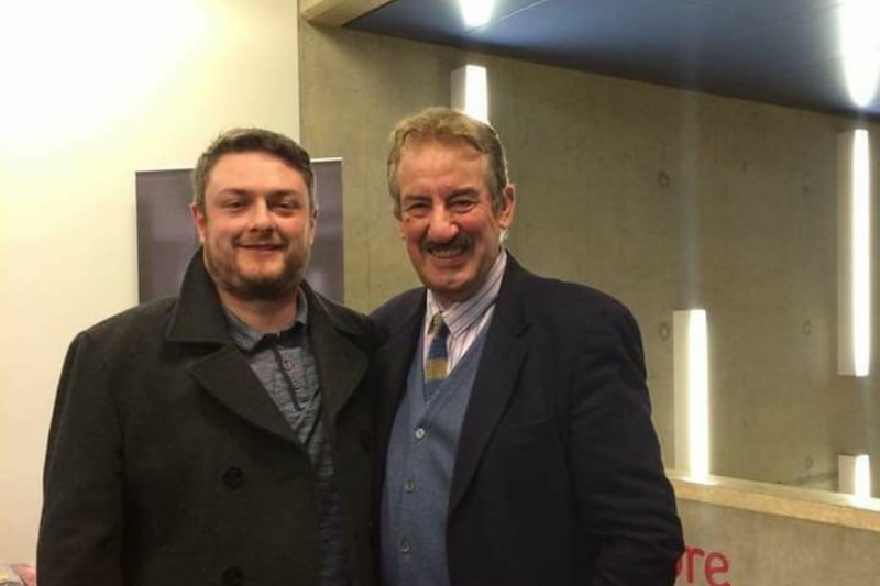 Craigo Huxtable met the British comedy legened, John Challis, aka Boycie, at the Corby Cube after his one-man show. He said: "He's such a nice bloke, he stayed back for over an hour signing autographs and taking pictures."