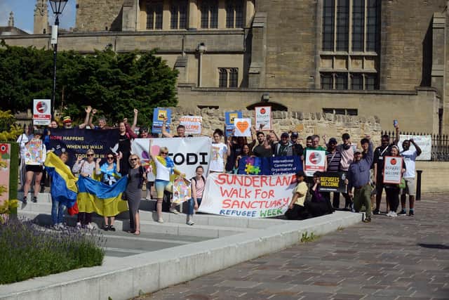 The 15km walk started at Sunderland Minster and ended at Barnes Park.