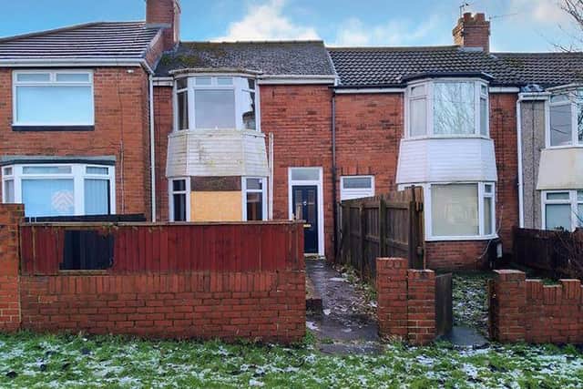 This two-bedroom, mid-terrace house is going to auction with a guide price of just £15,000-plus.