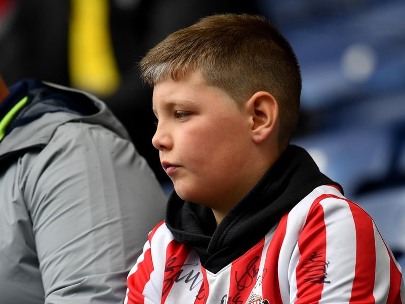 Sunderland fans at Preston North end as the Black Cats lost 2-1 at Deepdale in the Championship.
