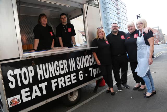 Volunteer who help run the Sunderland Community Soup Kitchen pictured ahead of the crisis - leaders of the group hope people will keep donating during the COVID-19 crisis.