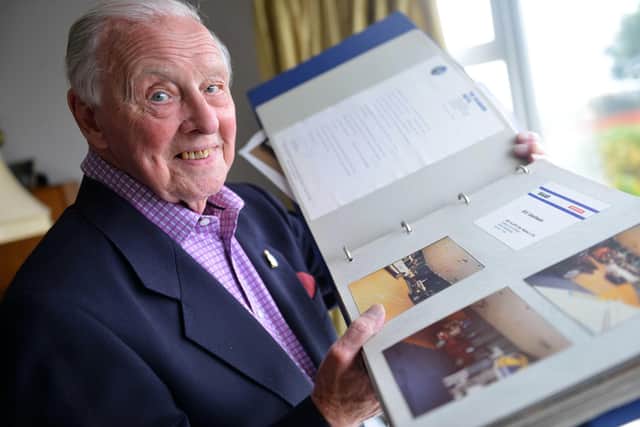 The Sunderland motor dealer (among many other things) Les Allen who died aged 94, pictured here in 2021. Sunderland Echo image.