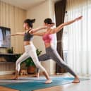 Parents and children alike may find useful activities like the yoga helps relieve stress.